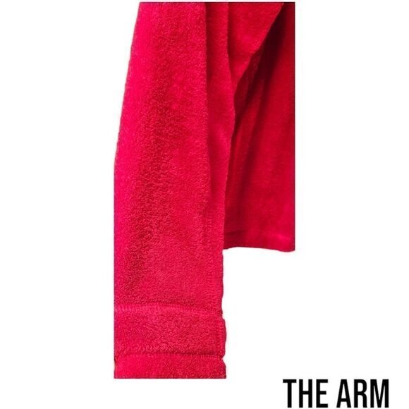 DANSKIN NOW Women's Red Warm Fleece Jacket - Picture 10 of 12